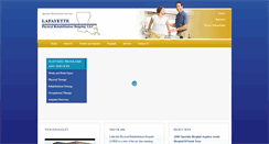 Desktop Screenshot of lafayettephysicalrehab.com